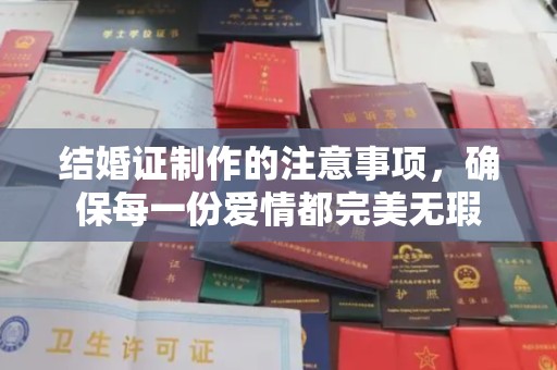 福田结婚证制作的注意事项，确保每一份爱情都完美无瑕